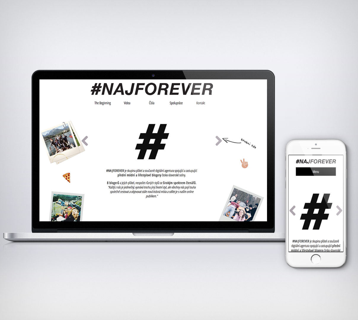 #Najforever web design náhľad